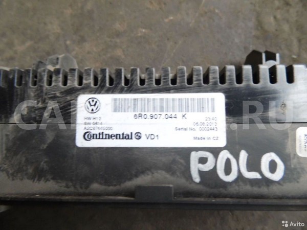 Блок управления климат контролем VW Polo 2013 Volkswagen Polo оригинальный номер 6R0907044K