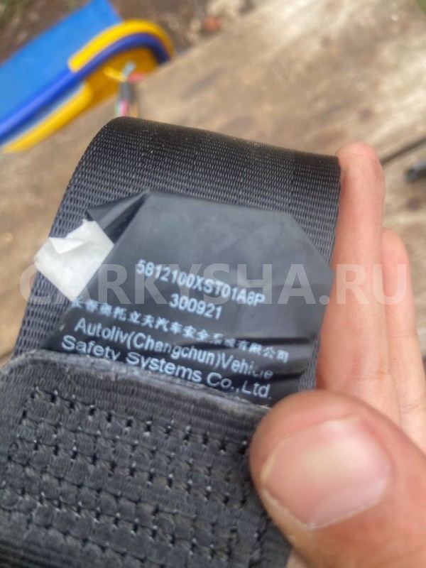 Ремень безопасности Haval Jolion I (2021—2026) Haval Jolion оригинальный номер 5812100XST01A8P