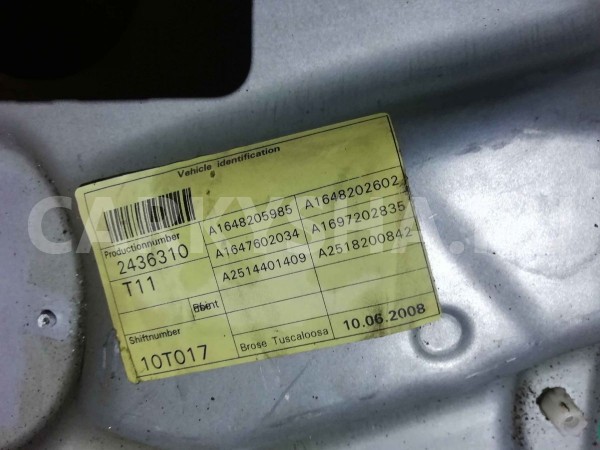 Стеклоподъемник Mercedes-Benz GL-класс X164 (2006—2009) Mercedes-Benz G-klasse оригинальный номер a1647201279