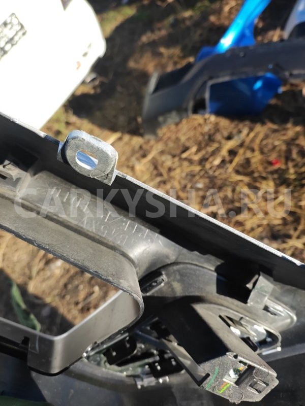 Накладка бампера Губа Юбка Mitsubishi Outlander 