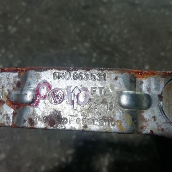 Кронштейн Volkswagen Polo V (2009—2015) Volkswagen Polo оригинальный номер 6RU863531